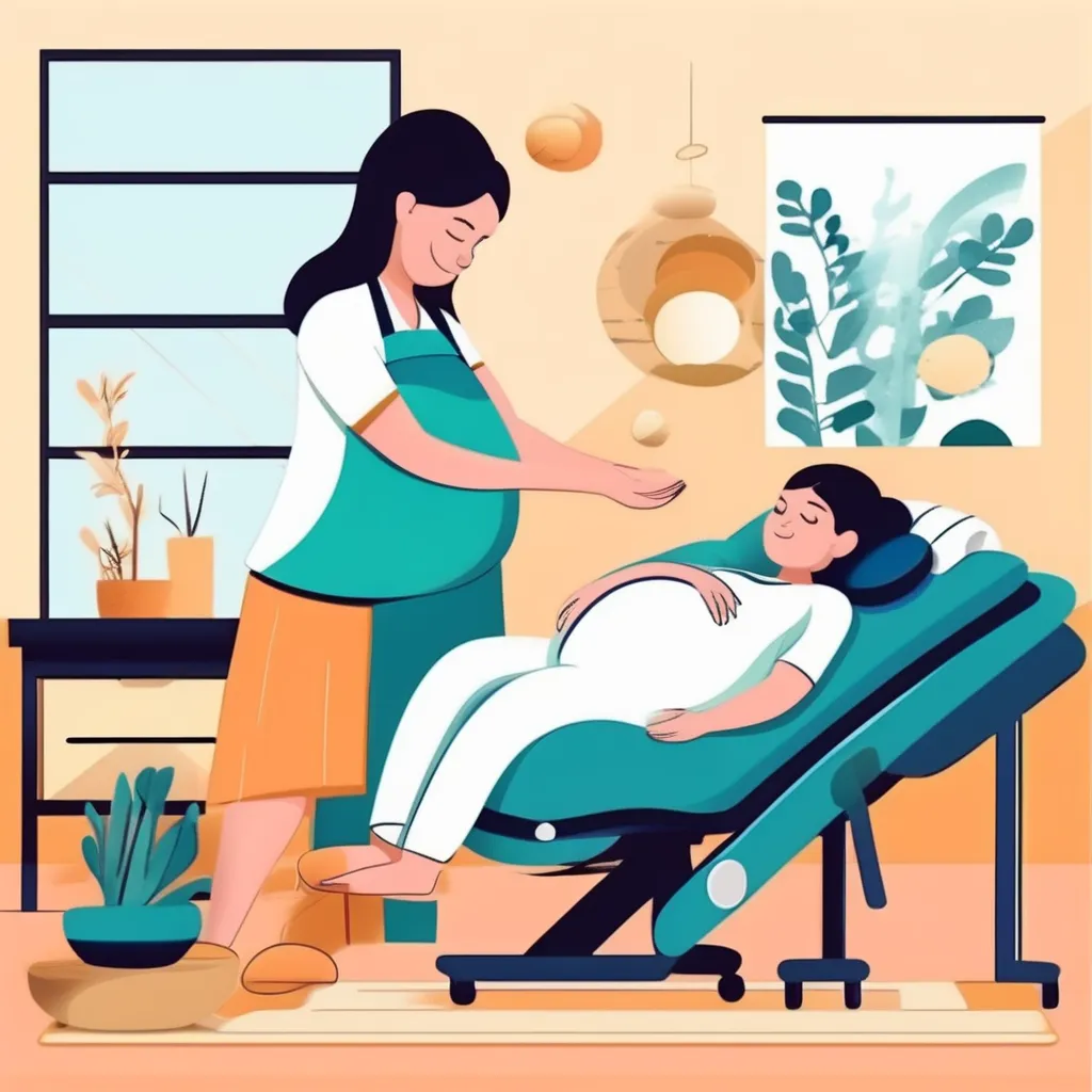 Woman getting treatment during pregnancy