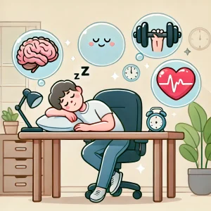 South Coast Osteo Blog 14 Person sleeping at desk cartoon